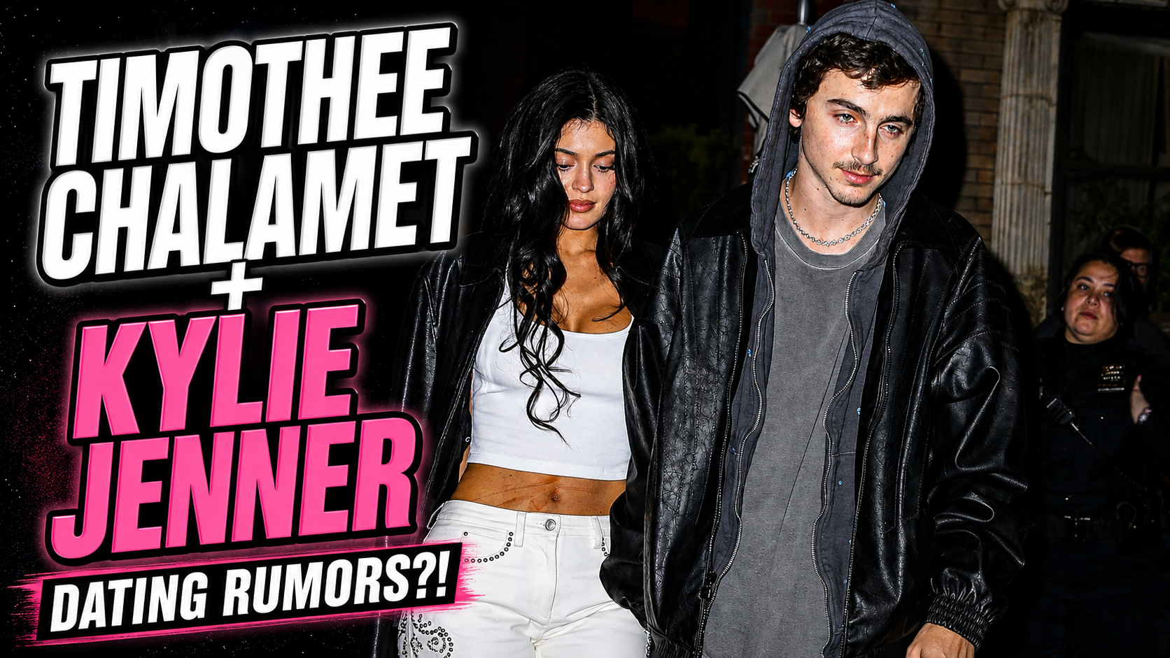Entertainment thumbnail example with celebrity news headline, strong contrast, and pop-culture composition
